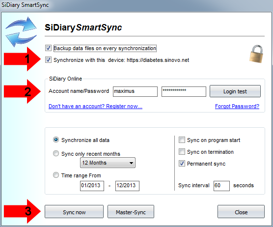 SmartSync Settings